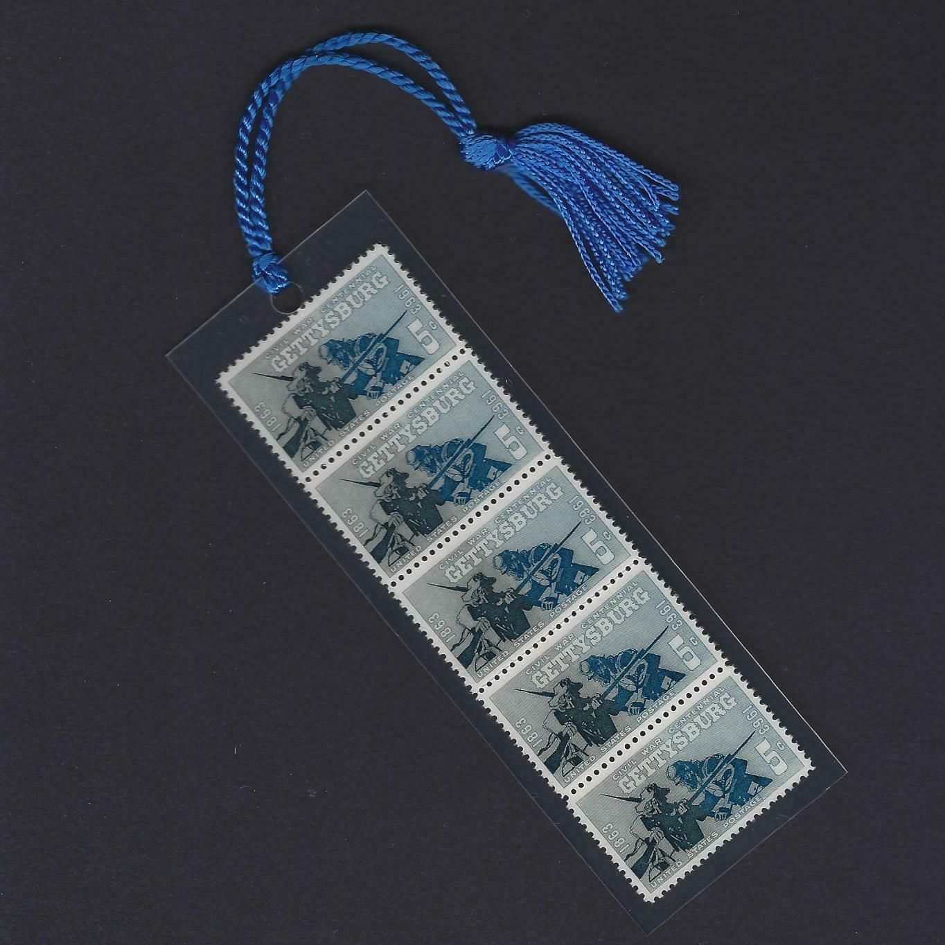 Battle of Gettysburg Civil War Centennial - Vintage Stamps Bookmark Unique Look!