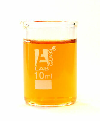 Eisco Labs Beaker - 10mL, Borosilicate Glass, Low form