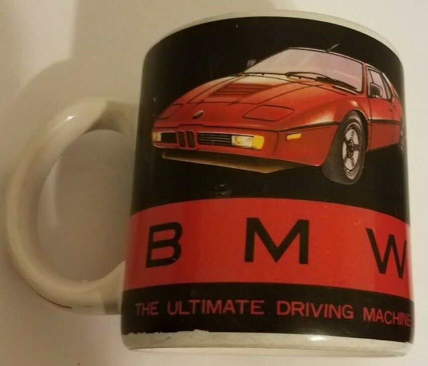 Vintage Bmw Mug The Ultimate Driving Machine Rare 1980's Made In Korea