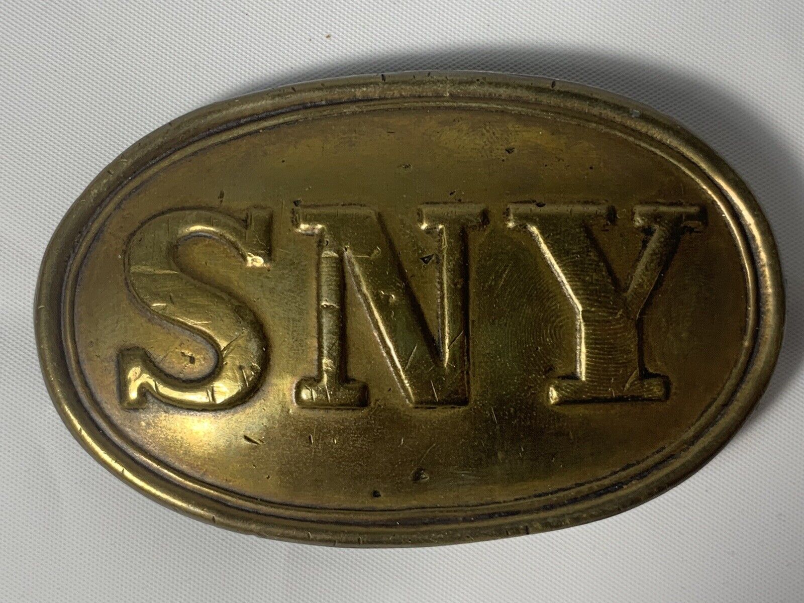 Original Civil War SNY Belt Buckle State of New York