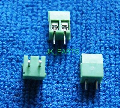10pcs 3.5mm Pitch 2 Pin 2 Way Straight Pin Pcb Screw Terminal Blocks Connector