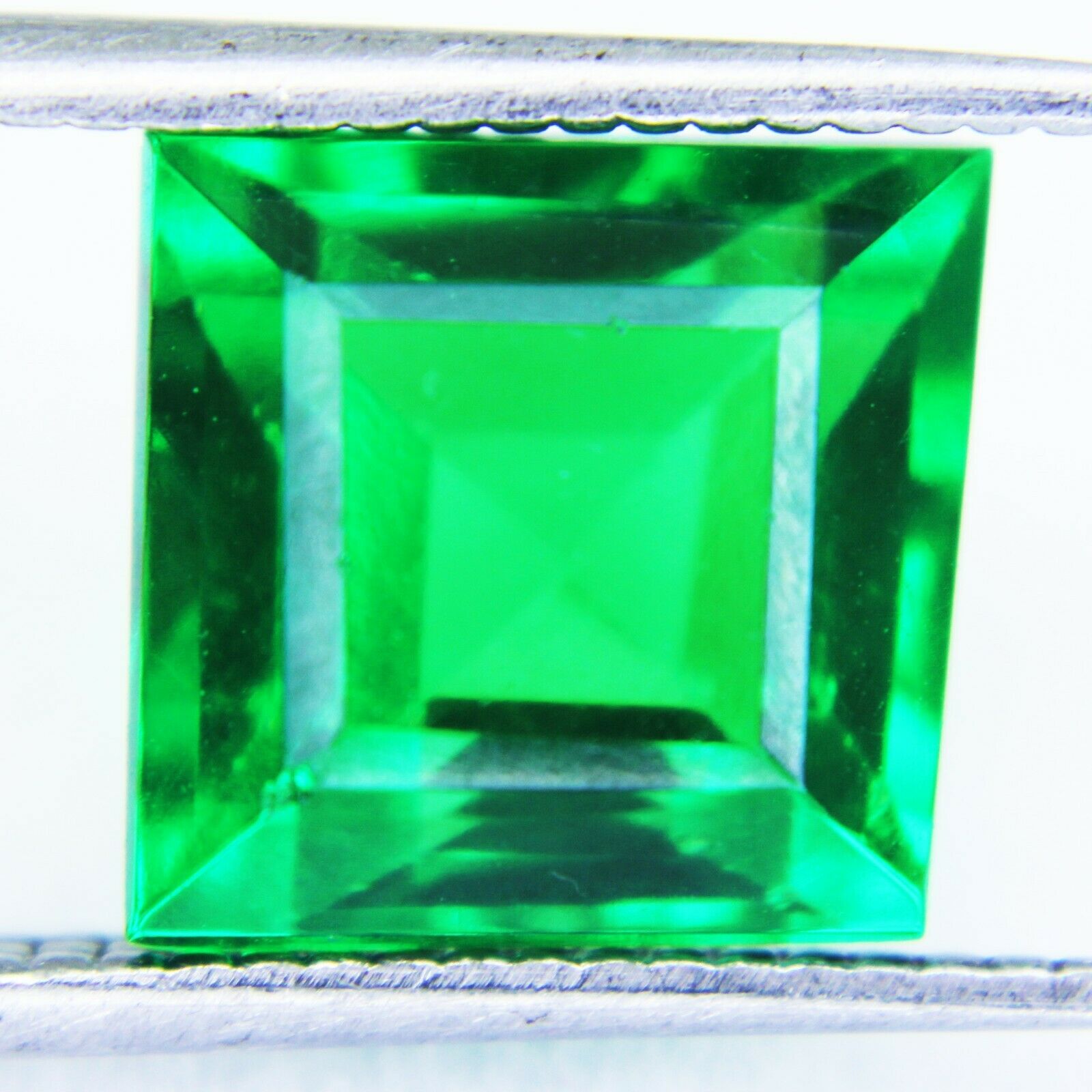 Green Natural Garnet 6.15 Ct Princess Cut Ccgl Certified Loose Gemstone