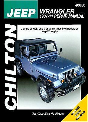 Chilton Repair Manual Jeep Wrangler & Yj, 1987-2011  #40650