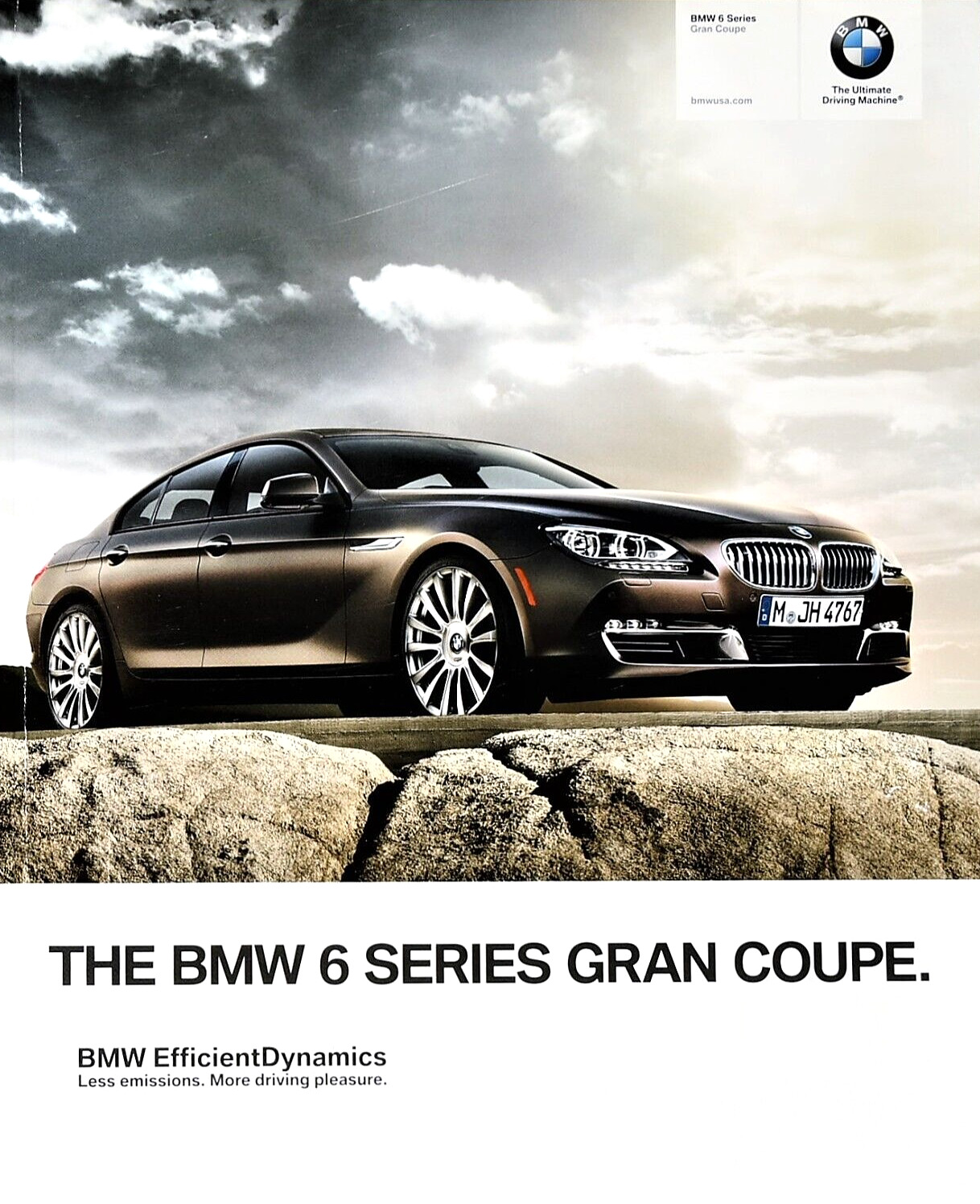 Near Mint 2013 Bmw 6 Series Gran Coupe 70 Page Sales Brochure Catalog
