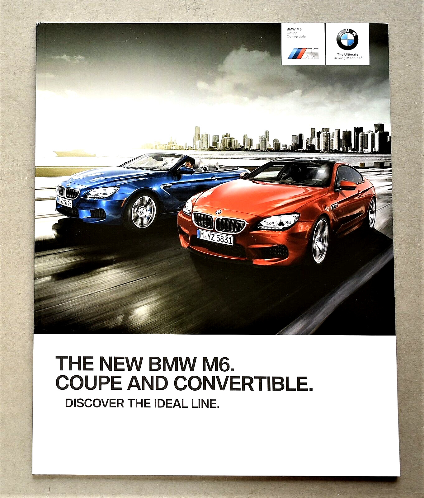 2012 Bmw M6 Coupe & Convertible 50 Page Sales Brochure ~ 9" X 11.5" ~ Excellent