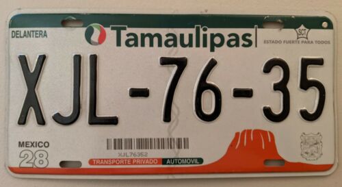 Tamaulipas Mexico 2013 License Plate Ancient Volcano