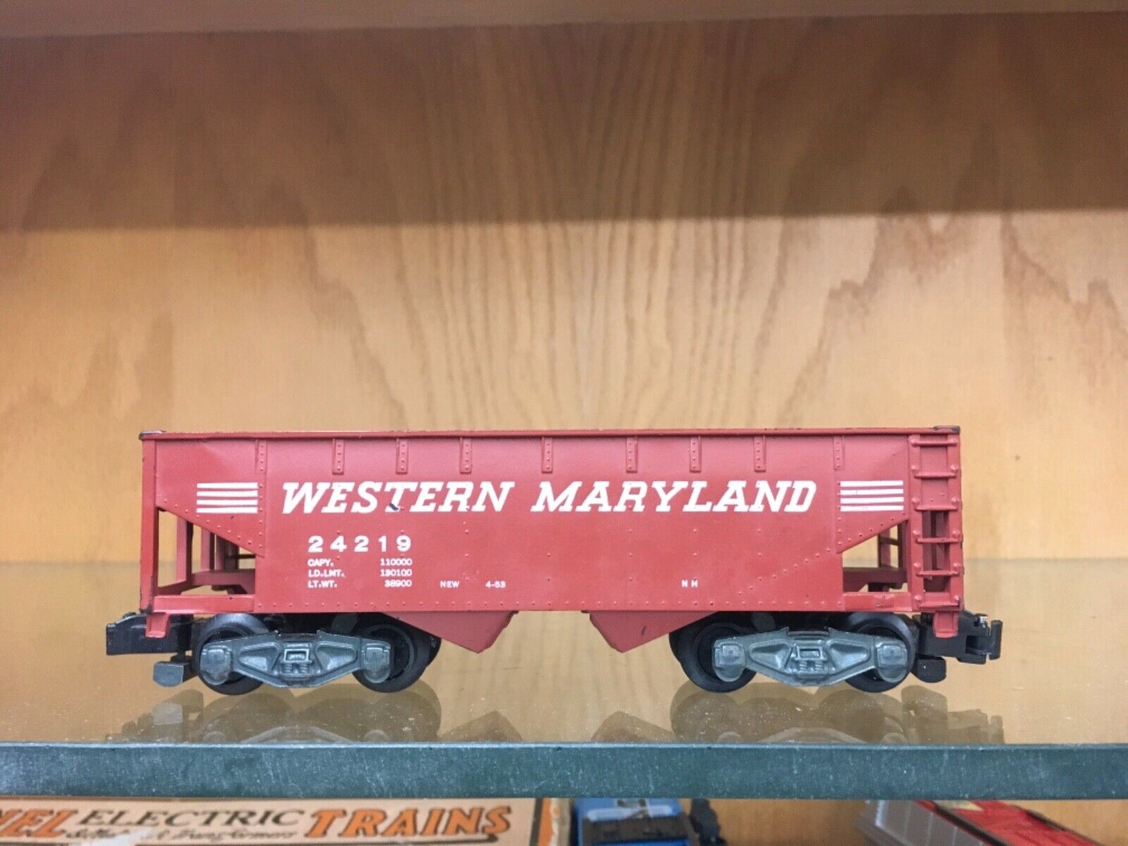 American Flyer S Scale 24219 Western Maryland Hopper EX to EX+