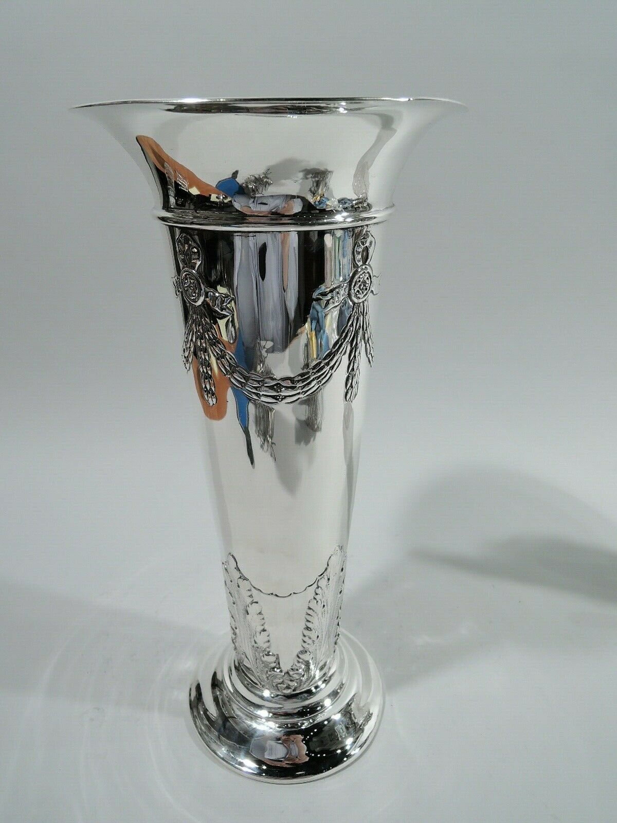 Black Starr & Frost Vase - 143 - Antique Edwardian - American Sterling Silver