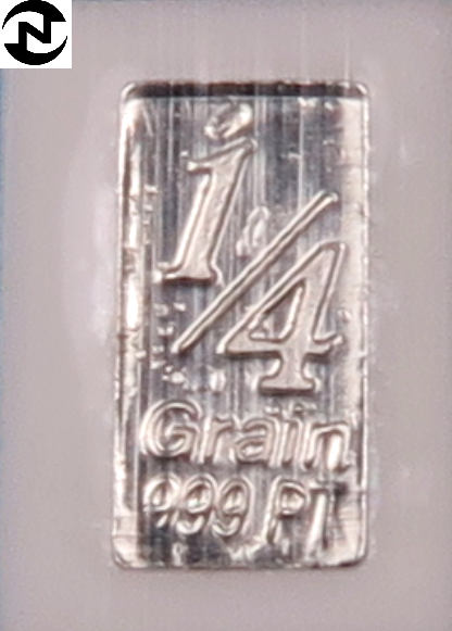 1/4 Grain Platinum Bar // Gem In Random Sealed Assay // .999 Fine Platinum