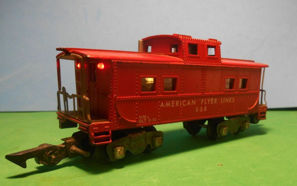 S Scale Caboose LED Lighting KIT using On-board Battery & Switch American Flyer