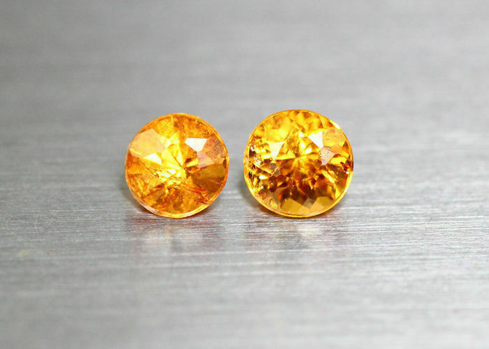 0.76 Cts_amazing !! Fanta Color_100 % Natural Mandarin Orange Spessartite Garnet