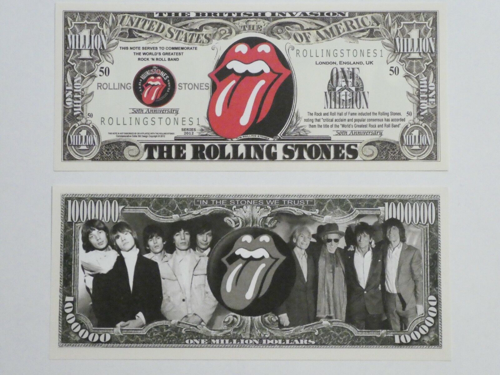 The Rolling Stones Novelty Million Dollar Bill (1)