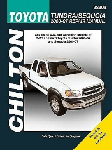 Chilton Repair Manual Toyota Tundra (2000-06) & Sequoia (2001-07) #68609