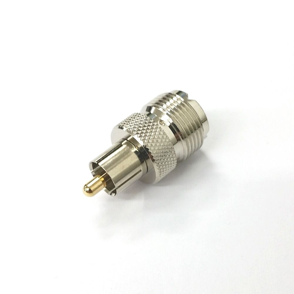 New Female Uhf Jack So239 To Male Rca Plug Adapter With Gold Pin Rfa-8192
