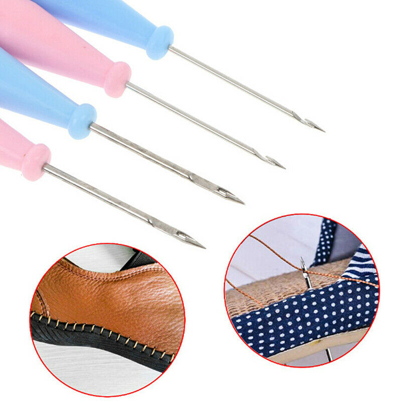 Steel Stitcher Sewing Awl Shoes Hole Hook DIY Leather Tool Shoe Repair Need JN√