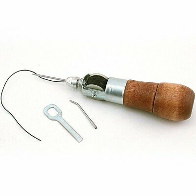 Old Fashioned Sewing Awl for Leather and Canvas Goods Handle with 2 Needles