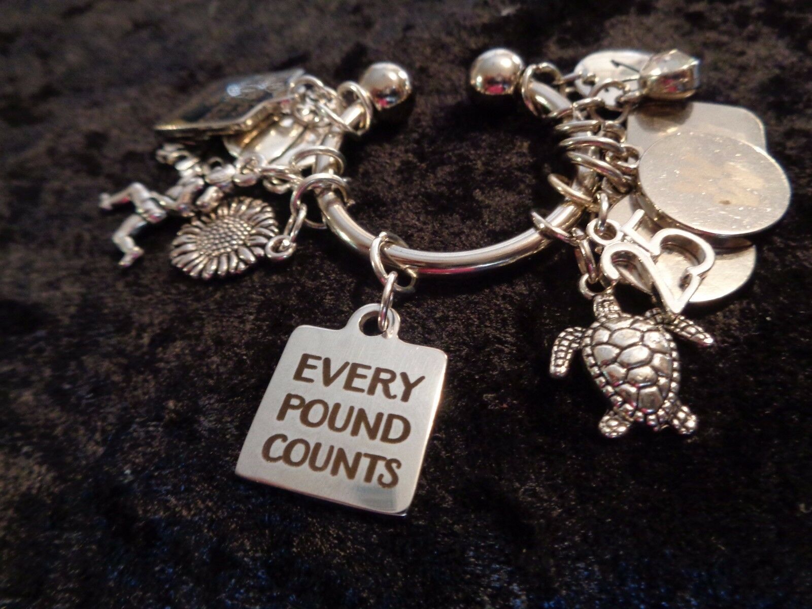 Every Pound Counts - Motivational Weight Loss Charm For Weight Watchers Ring