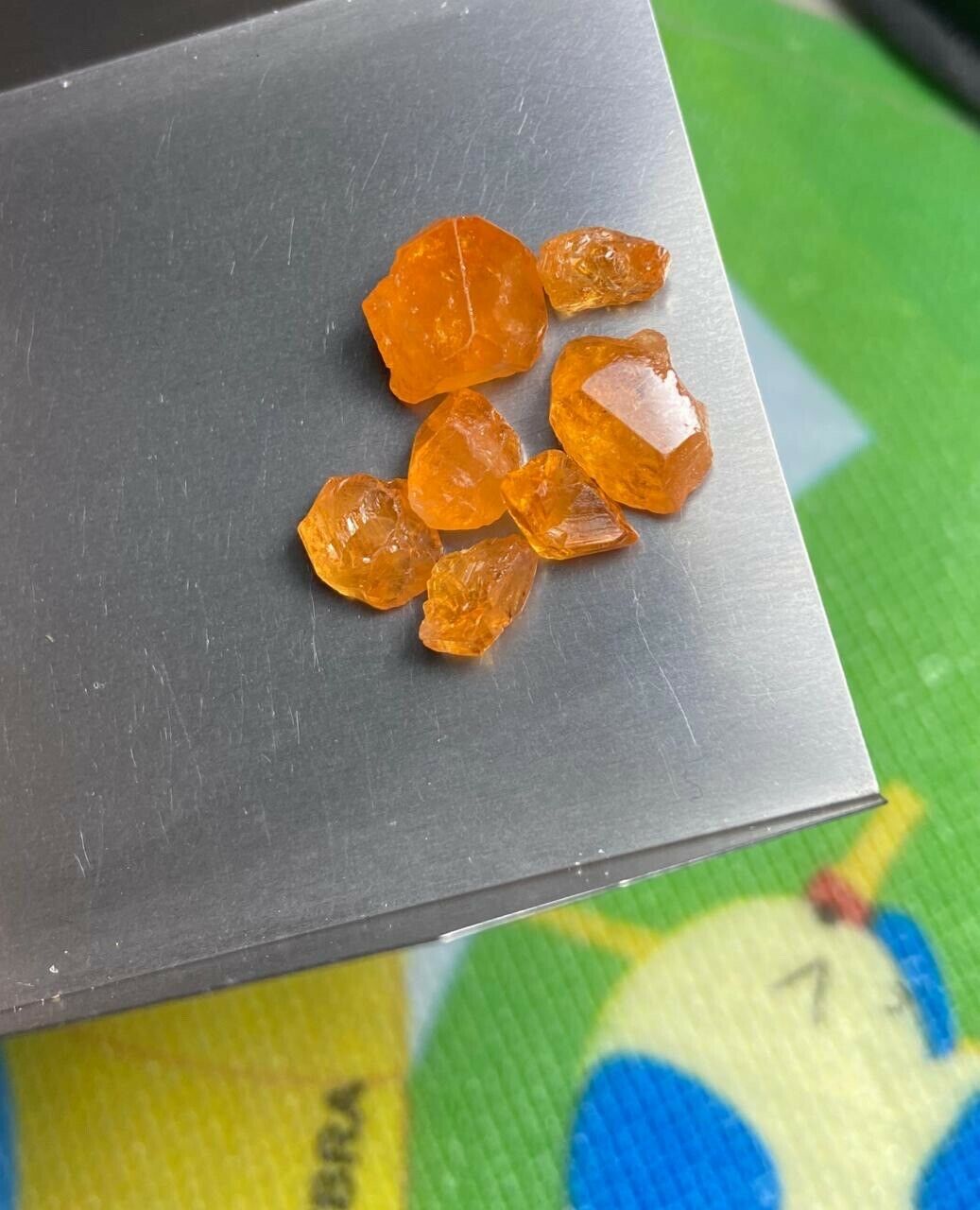 Orange Colour Mandarin Garnet Crystal