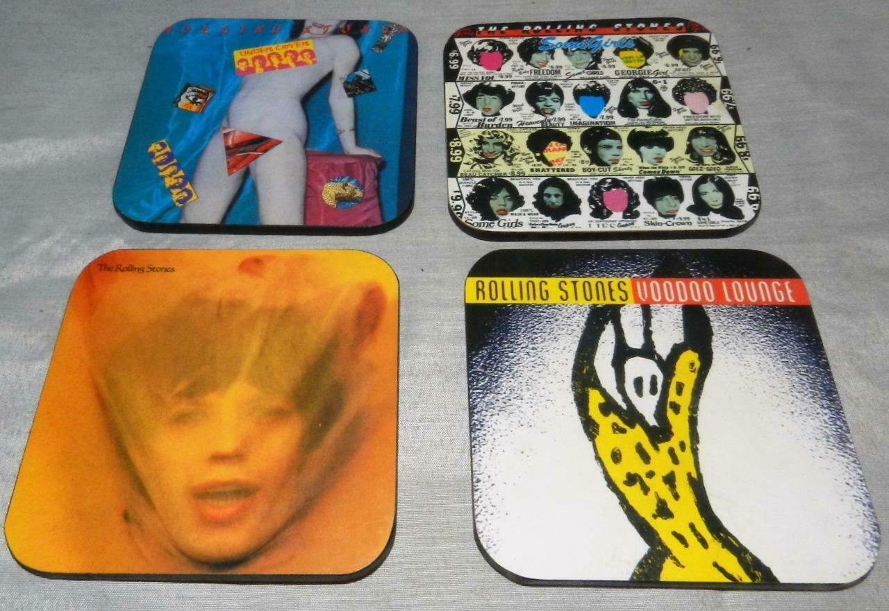 2006 Rolling Stones Set of 4 Album Cover Coasters