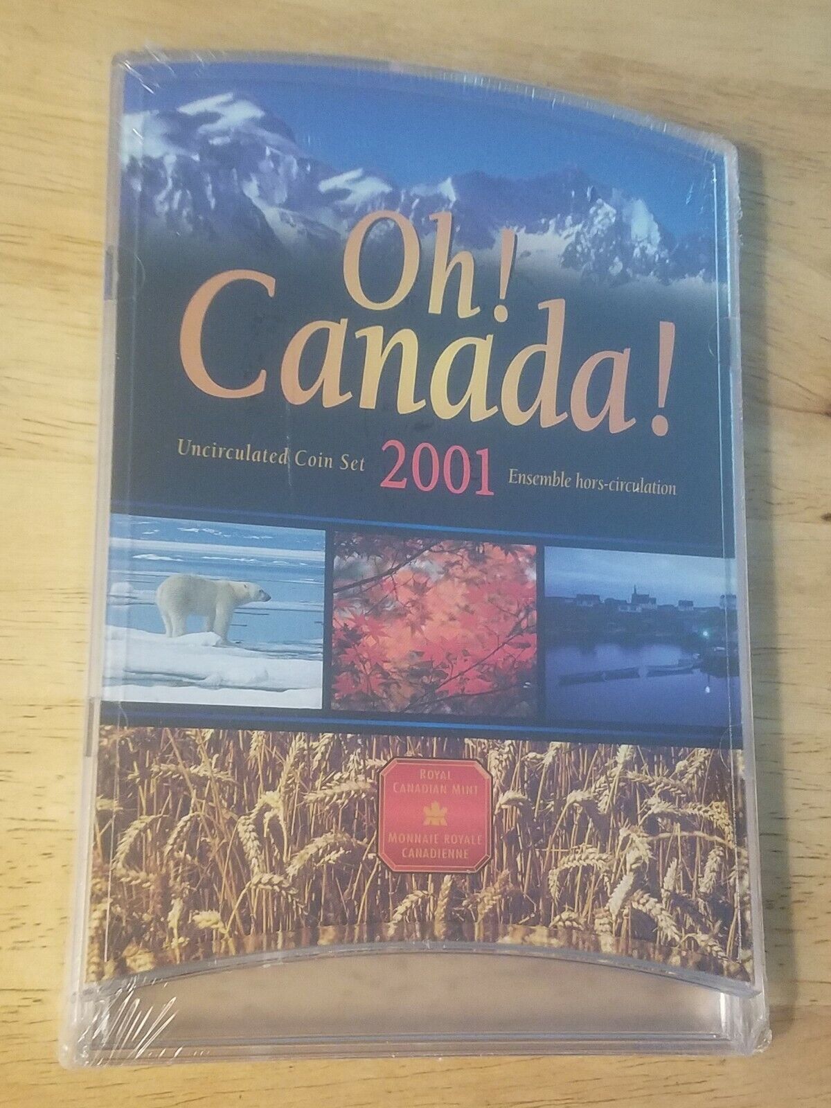 2001 OH CANADA ! UNCIRCULATED COIN GIFT SET IN PLASTIC DISPLAY CASE (7 COINS)